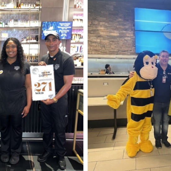 delaware north employees celebrate pollinators