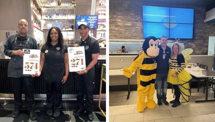 delaware-north-tbc delaware north employees celebrate pollinators